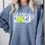 Class Of 2023 Graduation Senior Tennis Player Comfort Colors Sweatshirt Blue Jean