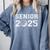 Class Of 2025 Golf Senior Golfing Graduation Graduate Men Comfort Colors Sweatshirt Blue Jean