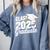 Class Of 2025 Graduate 2025 Graduation Comfort Colors Sweatshirt Blue Jean