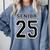 Class Of 2025 High School Senior 25 On Back Graduation Comfort Colors Sweatshirt Blue Jean