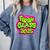 Class Of 2025 Senior Fresh 90s TV Style Retro Graduation Comfort Colors Sweatshirt Blue Jean