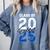 Class Of 2025 Senior Graduation 2025 Blue Comfort Colors Sweatshirt Blue Jean