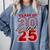 Class Of 2025 Senior 2025 Graduation Red Raglan Baseball Tee Comfort Colors Sweatshirt Blue Jean