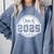 Class Of 2025 Senior School Graduation College Comfort Colors Sweatshirt Blue Jean