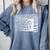 Class Of 2025 Volleyball Senior Class 25 Graduation Comfort Colors Sweatshirt Blue Jean