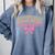 Class Of 2026 Pink Coquette Bow Senior Graduation Comfort Colors Sweatshirt Blue Jean