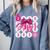 Class Of 2026 Senior Coquette Pink Bow Graduation Family Premium Tri-Blend Comfort Colors Sweatshirt Blue Jean