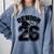 Class Of 2026 Senior 2026 Graduation Comfort Colors Sweatshirt Blue Jean