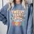 Class Of 2026 Senior Twelve Years Later Sloth Graduation Comfort Colors Sweatshirt Blue Jean