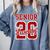 Class Of 2026 Senior 2026 Senior Twenty 26 Graduation Men Comfort Colors Sweatshirt Blue Jean