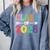Class Of 2028 Colorful Graduation Comfort Colors Sweatshirt Blue Jean