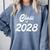 Class Of 2028 Shirt Graduation Him Her Senior Class Comfort Colors Sweatshirt Blue Jean