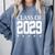 Class Of 2029 School Graduation Graduate s Comfort Colors Sweatshirt Blue Jean