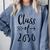 Class Of 2030 Graduation Kindergarten Seniors Comfort Colors Sweatshirt Blue Jean
