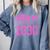 Class Of 2030 Pink Girls Shirt Graduation Comfort Colors Sweatshirt Blue Jean