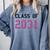 Class Of 2031 Graduation T-Shirt Comfort Colors Sweatshirt Blue Jean