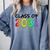 Class Of 2031 Pre-K -12th Grade Hand Prints Space Graduation Comfort Colors Sweatshirt Blue Jean