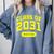 Class Of 2031 Shirts For Kindergarten Photo To Graduation Comfort Colors Sweatshirt Blue Jean