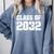 Class Of 2032 High School College Graduation Reunion T-Shirt Comfort Colors Sweatshirt Blue Jean