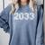 Class Of 2033 Shirt Graduation Him Her Senior 2033 Comfort Colors Sweatshirt Blue Jean