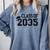 Class Of 2035 First Day Of School Graduation Comfort Colors Sweatshirt Blue Jean