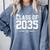 Class Of 2035 Grow With Me Graduation First Day Of School Comfort Colors Sweatshirt Blue Jean