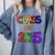 Class Of 2035 Grow With Me Kindergarten Graduation Comfort Colors Sweatshirt Blue Jean