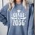 Class Of 2036 Last First Day Of School Graduation Men Women Comfort Colors Sweatshirt Blue Jean
