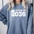 Class Of 2036 Shirt Women Men Kids Senior Graduation 2036 Comfort Colors Sweatshirt Blue Jean