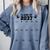 Class Of 2037 Handprint Grow With Me Pre-k Graduation Comfort Colors Sweatshirt Blue Jean