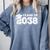 Class Of 2038 Shirt Senior Graduation 2038 Comfort Colors Sweatshirt Blue Jean