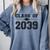 Class Of 2039 Grow With Me First Day Of School Graduation Comfort Colors Sweatshirt Blue Jean