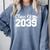 Class Of 2039 Senior 2039 Kindergarten To Graduation Comfort Colors Sweatshirt Blue Jean