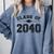 Class Of 2040 Grow With Me Graduation First Day Of School Comfort Colors Sweatshirt Blue Jean