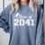Class Of 2041 Grow With Me Graduation First Day Of School Comfort Colors Sweatshirt Blue Jean