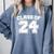 Class Of 24 2024 School Tee Shirt Graduation Class Party Comfort Colors Sweatshirt Blue Jean