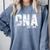 CNAs Graduation Shirt CNA Est 2019 Comfort Colors Sweatshirt Blue Jean