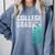 College Grad Class Of 2029 Graduation Comfort Colors Sweatshirt Blue Jean