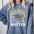 College Masters Degree Graduation Three Degrees Hotter Comfort Colors Sweatshirt Blue Jean