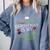 College Student Christmas Bachelors Degree Graduation Comfort Colors Sweatshirt Blue Jean