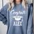 Congrats 2018 Alex College High School Graduation Comfort Colors Sweatshirt Blue Jean