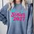 Coquette Pink Bow Senior 2027 Class Of Graduation Comfort Colors Sweatshirt Blue Jean