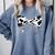 Cow Print Bow And Stethoscope Nurse RN Graduation Coquette Comfort Colors Sweatshirt Blue Jean