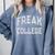 Crazy Antisocial FREAK COLLEGE Introvert Don't Call Me Comfort Colors Sweatshirt Blue Jean Crazy Antisocial FREAK COLLEGE Introvert Don't Call Me Comfort Colors Sweatshirt Blue Jean