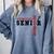 Cross Country Senior Night XC Senior 2026 Graduation 90 Comfort Colors Sweatshirt Blue Jean