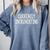 Currently Introverting I Introvert Comfort Colors Sweatshirt Blue Jean