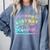 Custodian Life Graduation Day Last Day Of School Tie Dye Comfort Colors Sweatshirt Blue Jean
