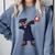 Cute Dabbing Kid Elementary School Graduation Baseball Comfort Colors Sweatshirt Blue Jean