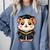 Cute Hamster Graduation Comfort Colors Sweatshirt Blue Jean