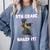 Dabbing Graduation Class Of 2025 Girls 5th Grade Nailed It Comfort Colors Sweatshirt Blue Jean